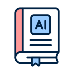 Ai, Learning, Artificial Intelligence, Education, Book icon