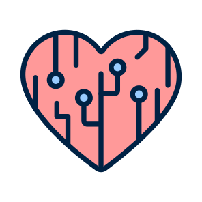 Artificial, Heart, Intelligence, Technology, Cardiac icon