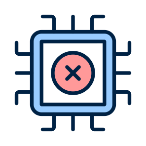 Chipp, Error, Microprocessor, Microchip, Processor icon