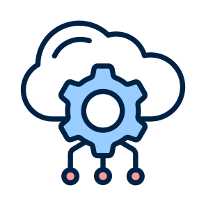 Cloud, Services, Artificial, Intelligence, Infrastructure icon