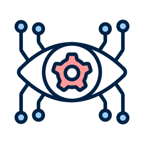 Cybernetics, Cyber, Eye, Artificial, Intelligence icon