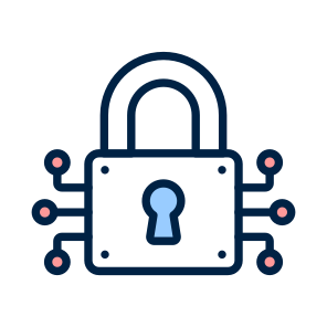 Cybersecurity, Padlock, Security, Protection, Artificial Intelligence icon