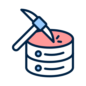 Data, Mining, Extraction, Server, Database icon