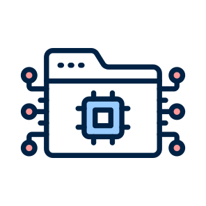 Document, Management, Artificial, Intelligence, Ai icon