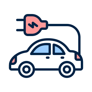 Electric, Car, Vehicle, Conveyance, Mobility icon