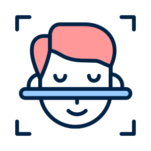 Face, Detection, Recognition, Scanning, Authentication icon