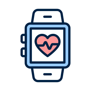 Health, Tracker, Monitoring, Smartwatch, Heart icon
