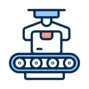 Manufacturing, Artificial, Intelligence, Ai, Conveyor icon