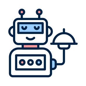 Robot, Waiter, Artificial, Intelligence, Assistance icon