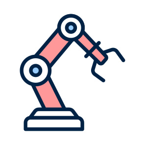 Robotic, Arm, Automation, Industry, Technology icon