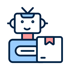 Robotic, Delivery, Autonomous, Logistics, Shipping icon