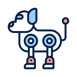 Robotic, Dog, Artificial, Intelligence, Ai icon