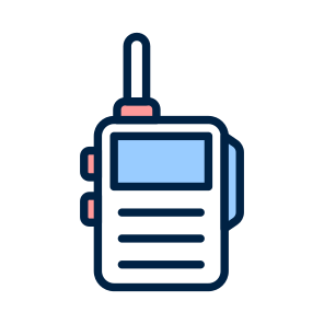 Walkie Talkie, Communicator, Transmitter, Receiver, Wireless icon