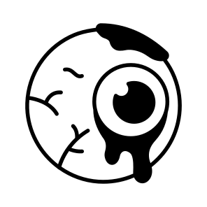 Dead, Eye, Eyeball, Spooky, Scary, Haunted, Halloween, icon