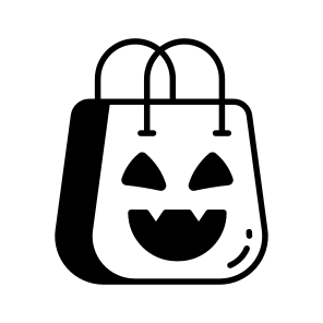 Halloween, Bag, Spooky, Pumpkin, Candy, Scary, Haunted, icon