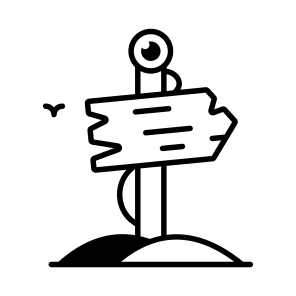 Halloween, Board, Signpost, Signboard, Fingerpost, Direction, Horror, icon