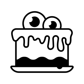 Halloween, Cake, Spooky, Scary, Creepy, Bloody, Haunted icon
