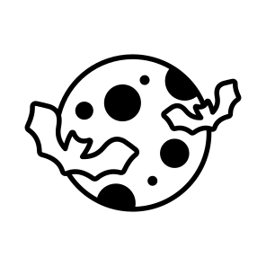 Halloween, Moon, Spooky, Scary, Eerie, Creepy, Haunted, icon