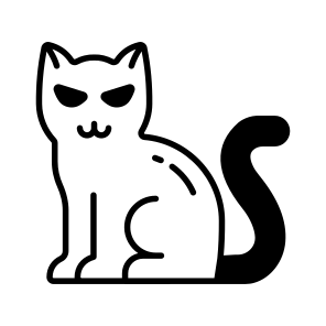 Spooky, Creepy, Haunted, Cat, Feline, Evil, Scary, icon