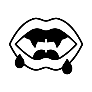 Vampire, Fangs, Halloween, Spooky, Eerie, Scary, Haunted, icon