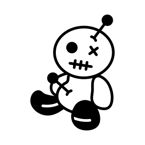 Voodoo, Doll, Halloween, Creepy, Scary, Eerie, Spooky, icon