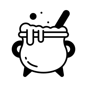 Witch, Cauldron, Halloween, Spooky, Scary, Horror, Potion, icon