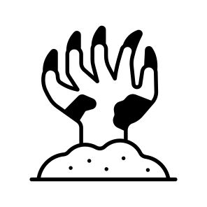 Zombie, Hand, Monster, Halloween, Scary, Spooky, Creepy, icon