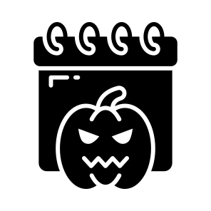 Calendar, Halloween, Reminder, Event, Festive, Spooky, Scary, icon