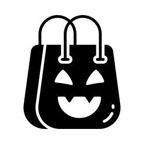 Halloween, Bag, Spooky, Pumpkin, Candy, Scary, Haunted, icon