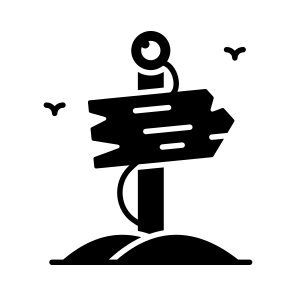 Halloween, Board, Signpost, Signboard, Fingerpost, Direction, Horror, icon