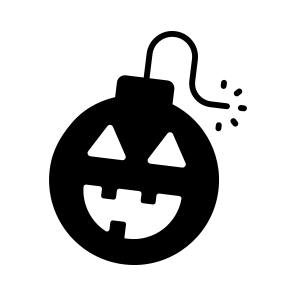 Halloween, Bomb, Pumpkin, Spooky, Scary, Haunted, Explosive, icon