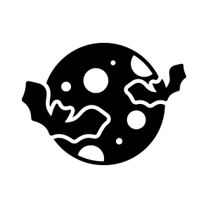 Halloween, Moon, Spooky, Scary, Eerie, Creepy, Haunted, icon