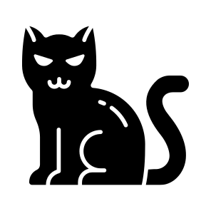 Spooky, Creepy, Haunted, Cat, Feline, Evil, Scary, icon