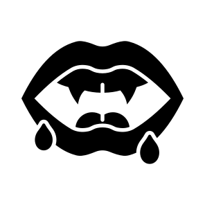 Vampire, Fangs, Halloween, Spooky, Eerie, Scary, Haunted, icon
