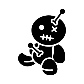 Voodoo, Doll, Halloween, Creepy, Scary, Eerie, Spooky, icon