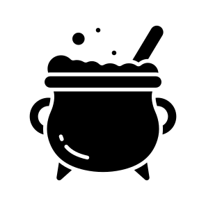 Witch, Cauldron, Halloween, Spooky, Scary, Horror, Potion, icon
