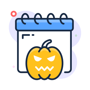 Calendar, Halloween, Reminder, Event, Festive, Spooky, Scary, icon