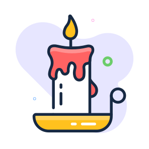 Candle, Halloween, Creepy, Horror, Haunted, Scary, Candlestick, icon
