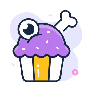 Cupcake, Halloween, Sweet, Dessert, Treat, Spooky, Creepy, icon