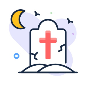 Gravestone, Grave, Tombstone, Creepy, Scary, Rip, Cemetery, icon