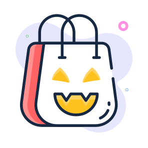 Halloween, Bag, Spooky, Pumpkin, Candy, Scary, Haunted, icon