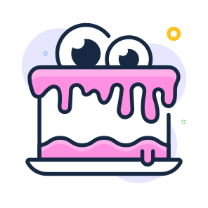 Halloween, Cake, Spooky, Scary, Creepy, Bloody, Haunted icon