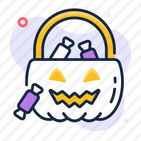 Halloween, Candy, Goodies, Confectionery, Pumpkin, Spooky, Basket, preview