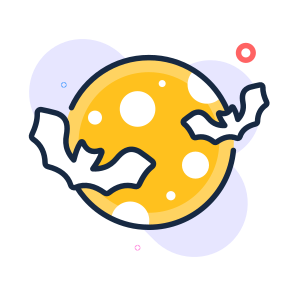 Halloween, Moon, Spooky, Scary, Eerie, Creepy, Haunted, icon