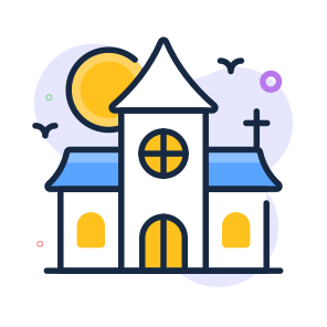 Haunted, House, Home, Creepy, Eerie, Scary, Horror, icon