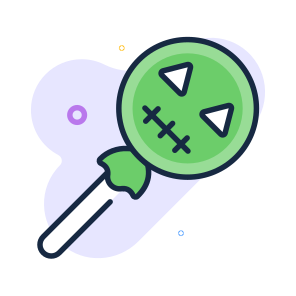 Lollipop, Sweet, Treat, Confectionery, Halloween, Creepy, icon