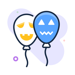 Scary, Balloons, Spooky, Creepy, Eerie, Halloween, Haunted icon