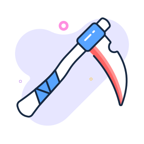 Scythe, Reap, Blade, Halloween, Weapon, Armament, Horror, icon
