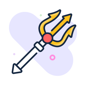 Trident, Weapon, Halloween, Spooky, Scary, Gothic, Demon, icon