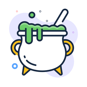 Witch, Cauldron, Halloween, Spooky, Scary, Horror, Potion, icon